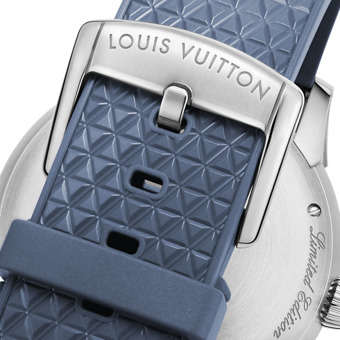 All Watches } Tambour Spin Time, Automatic, 39.5mm, White gold | Louis Vuitton ® (Product zoom)