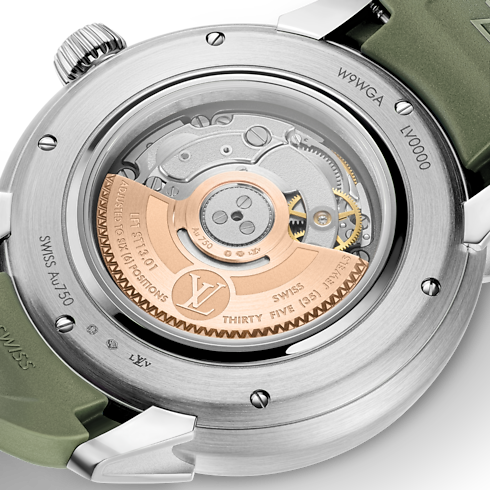 All Watches } Tambour Spin Time, Automatic, 39.5mm, White gold | Louis Vuitton ® (Product zoom)