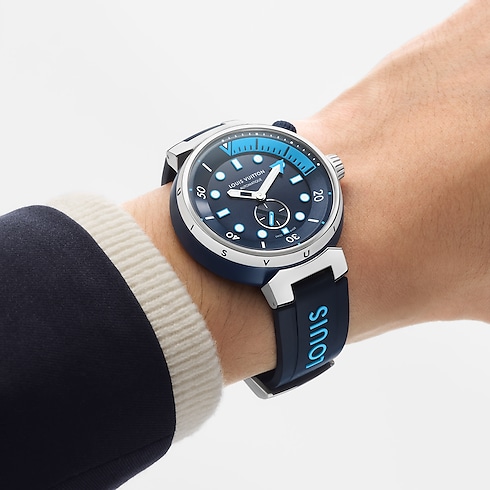 All Watches } Tambour Street Diver, automatic, 44mm, steel | Louis Vuitton ® (Product zoom)