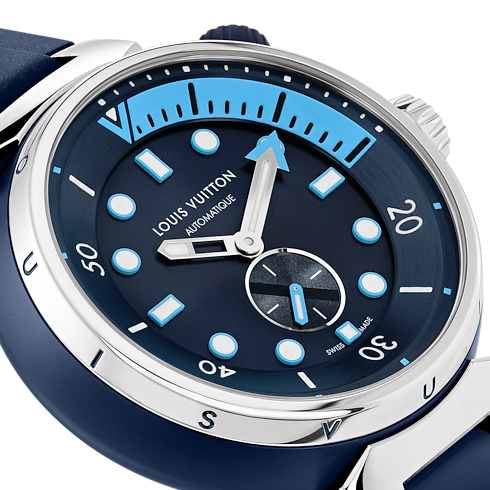 All Watches } Tambour Street Diver, automatic, 44mm, steel | Louis Vuitton ® (Product zoom)