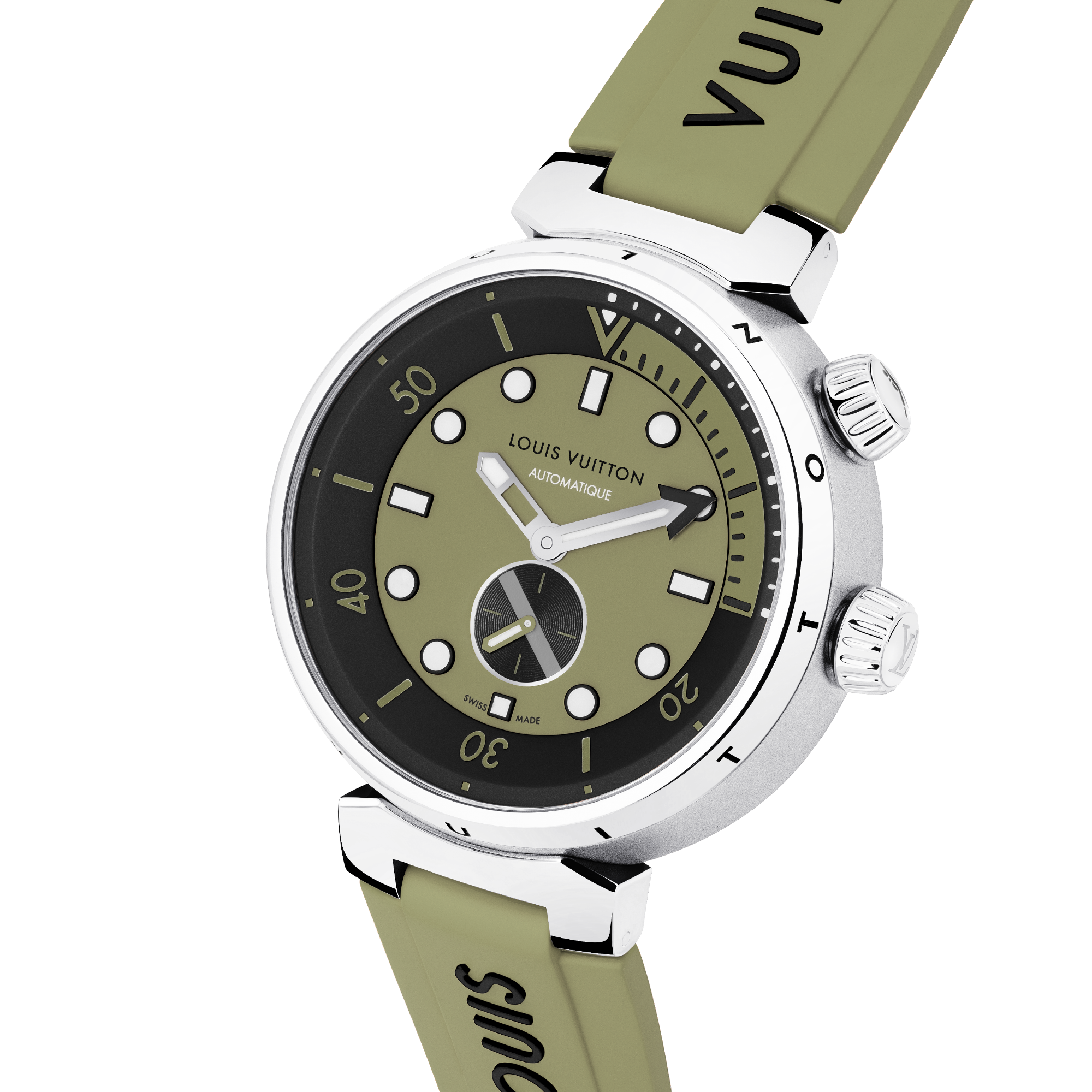  All Watches } Tambour Street Diver, automatic, 44mm, steel | Louis Vuitton ® (Product zoom)