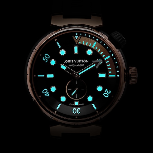 All Watches } Tambour Street Diver, Automatic, 44mm, Steel and Rose Gold | Louis Vuitton ® (Product zoom)