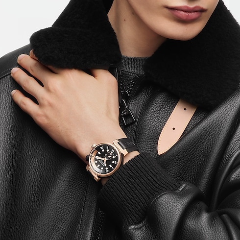All Watches } Tambour Street Diver, Automatic, 44mm, Steel and Rose Gold | Louis Vuitton ® (Product zoom)