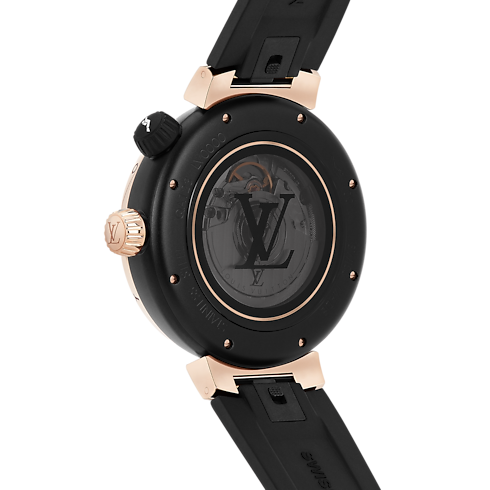 All Watches } Tambour Street Diver, Automatic, 44mm, Steel and Rose Gold | Louis Vuitton ® (Product zoom)