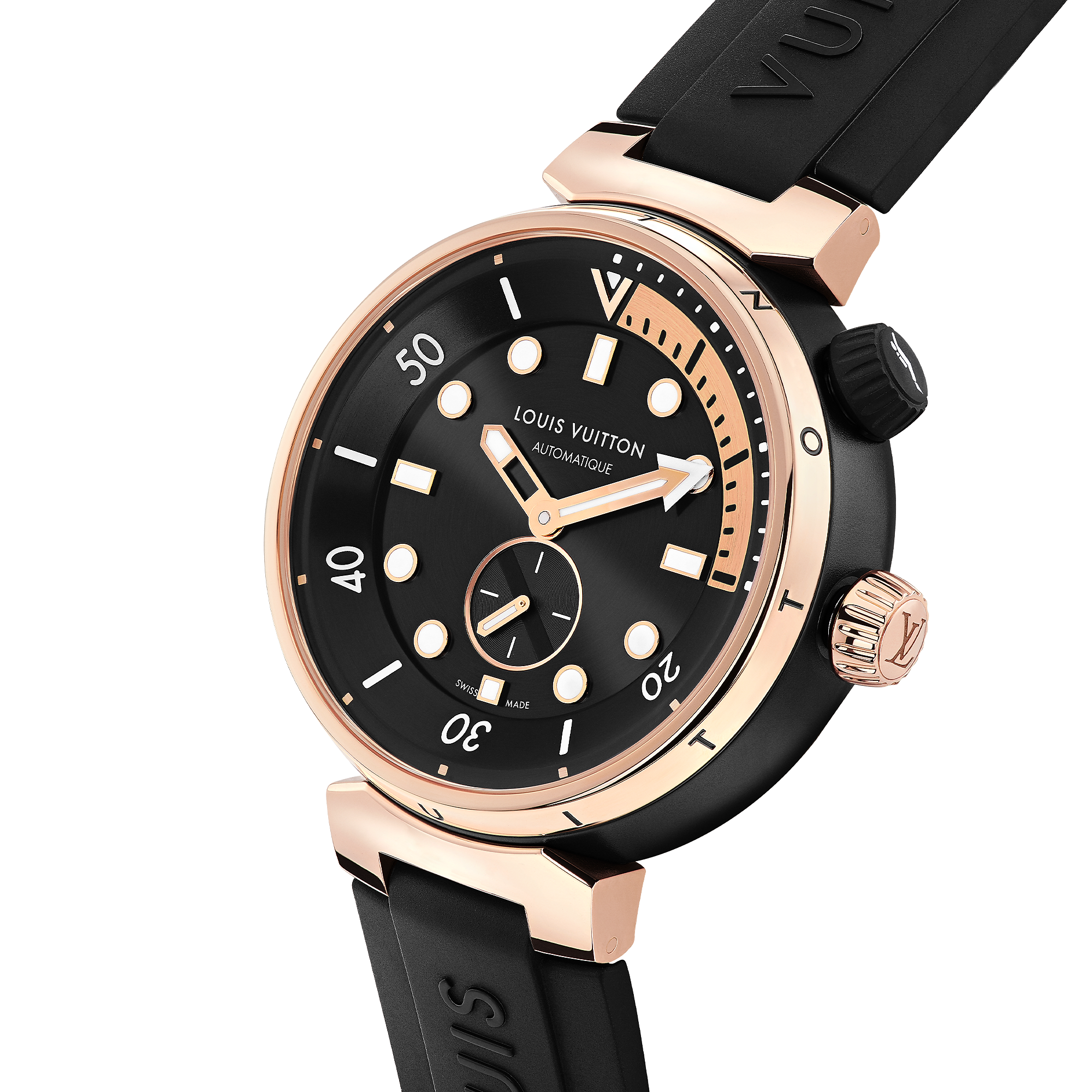 Tambour Street Diver, Automatic, 44mm, Steel and Rose Gold