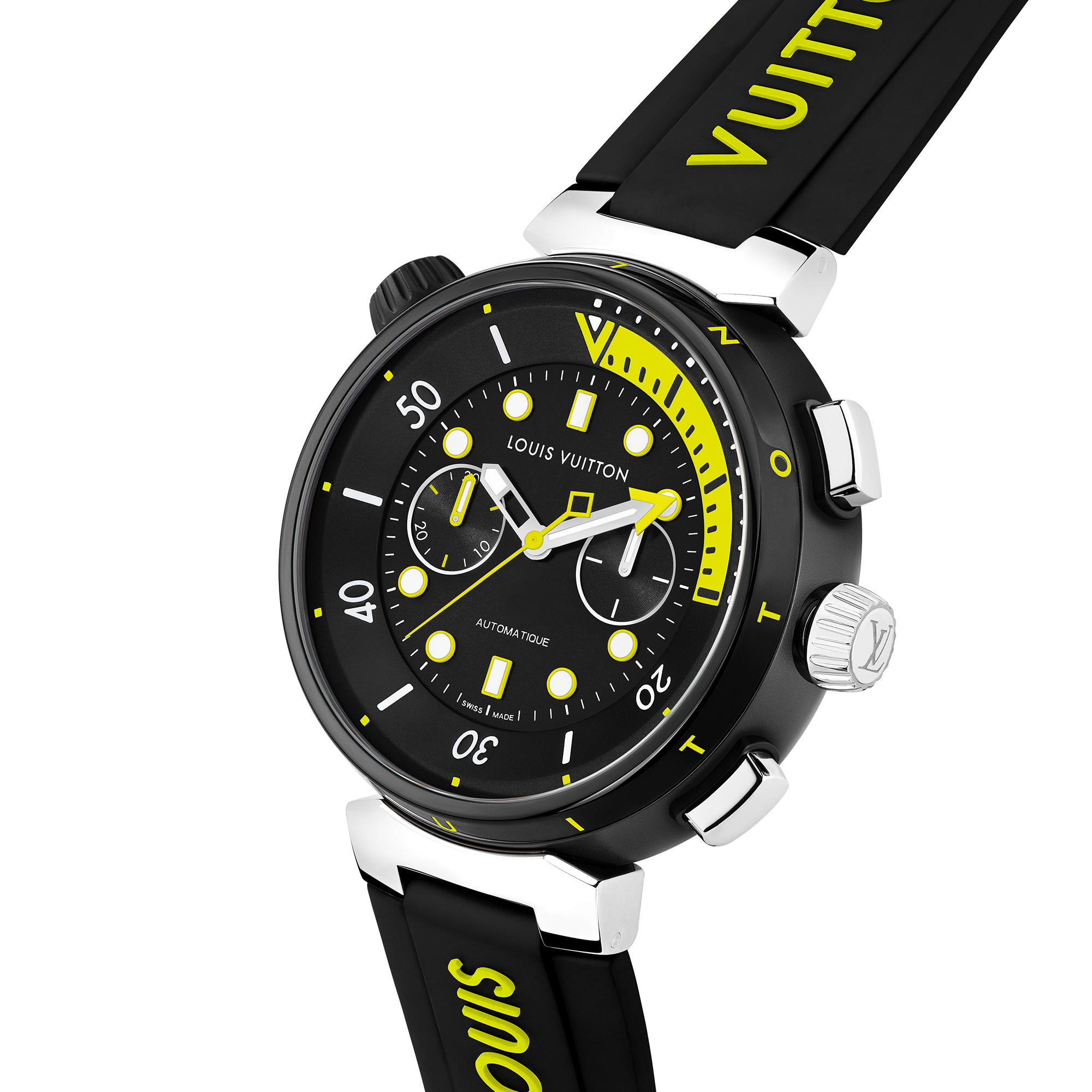 All Watches } Tambour Street Diver Chronograph, automatic, 46mm, steel | Louis Vuitton ® (Product zoom)