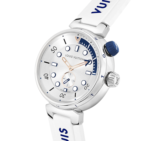 All Watches } Tambour Street Diver, quartz, 39.5mm, steel | Louis Vuitton ® (Product zoom)