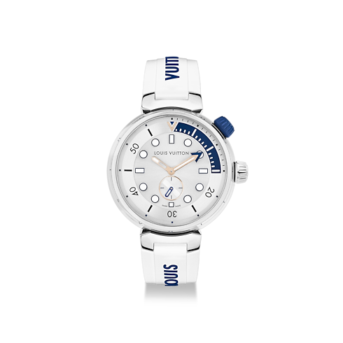All Watches } Tambour Street Diver, quartz, 39.5mm, steel | Louis Vuitton ® (Product zoom)