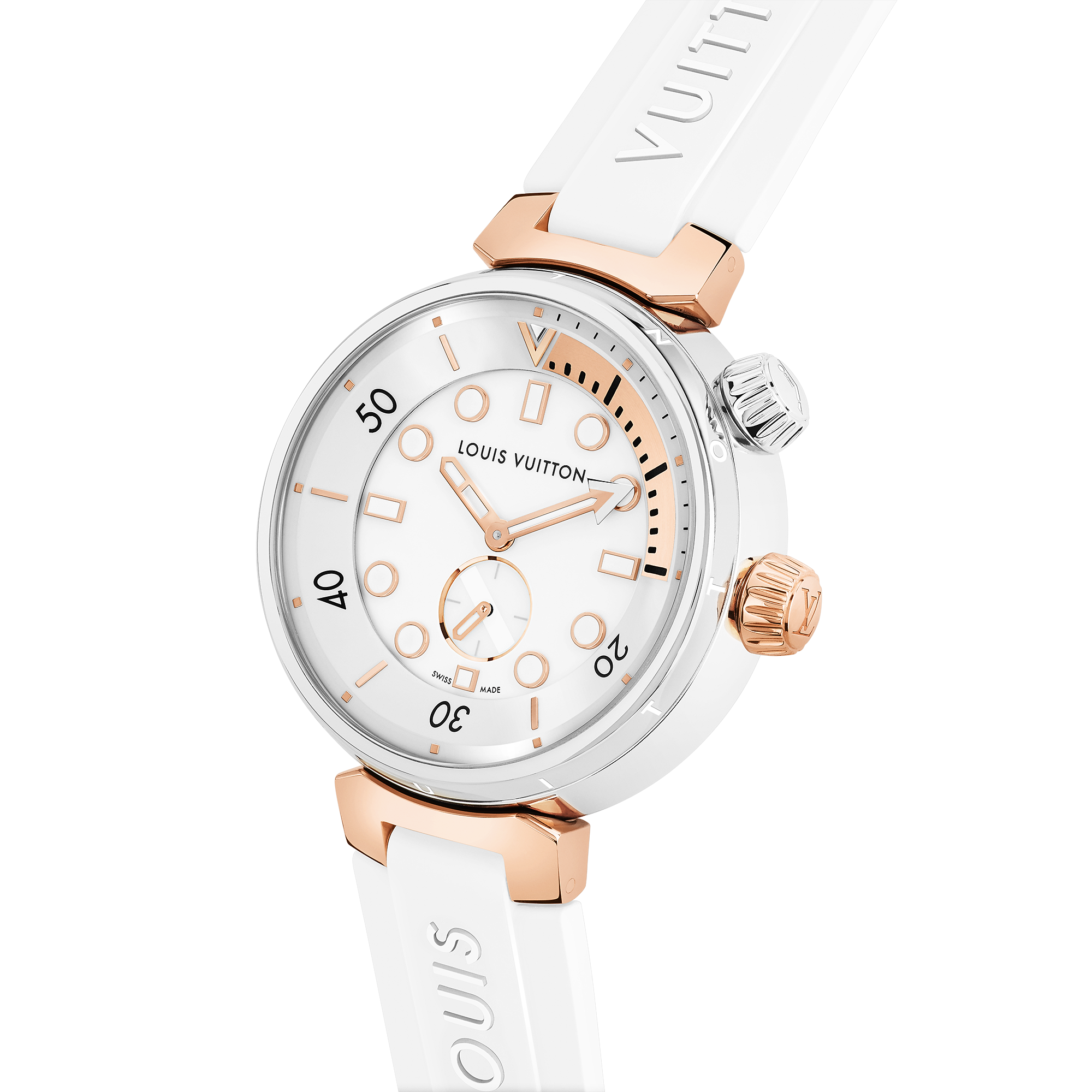 Tambour Street Diver, Quartz, 39.5mm, Steel and Rose Gold