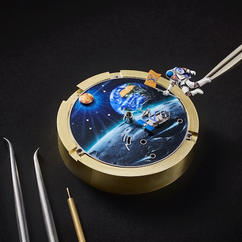 All Watches } Tambour Taiko Galactique, Manual, 46.7mm, Titanium and White Gold | Louis Vuitton ®