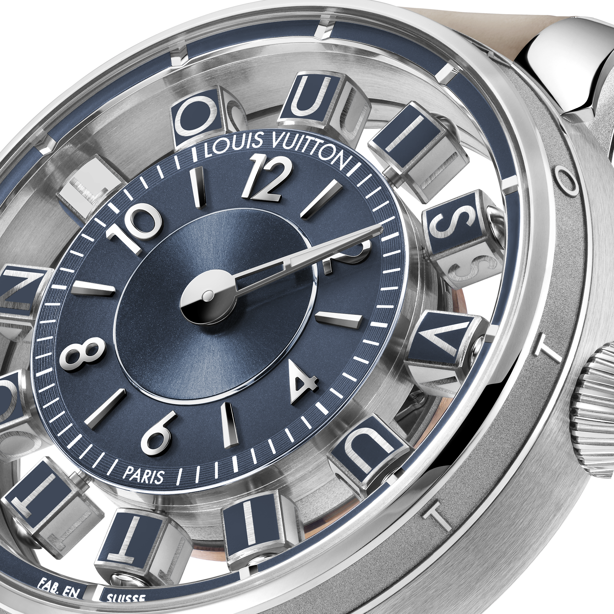 Tambour Taiko Spin Time Air, Automatic, 42.5mm, White gold