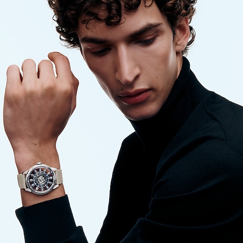 All Watches } Tambour Taiko Spin Time Air Flying Tourbillon, Automatic, 42.5mm, White gold | Louis Vuitton ® (Product zoom)