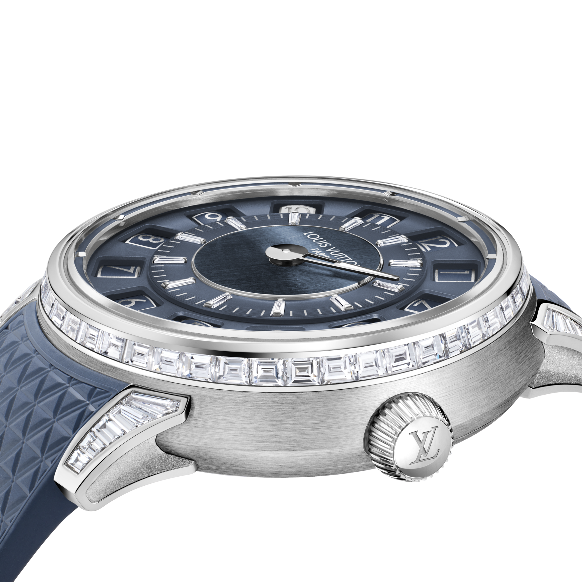  All Watches } Tambour Taiko Spin Time, Automatic, 39.5mm, White gold, Hawk