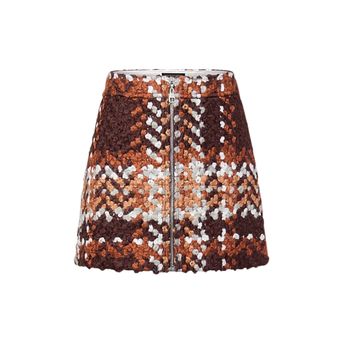 Ready-to-Wear New In Ready-to-Wear Tartan Tweed Mini Skirt | Louis Vuitton ® (Product zoom)