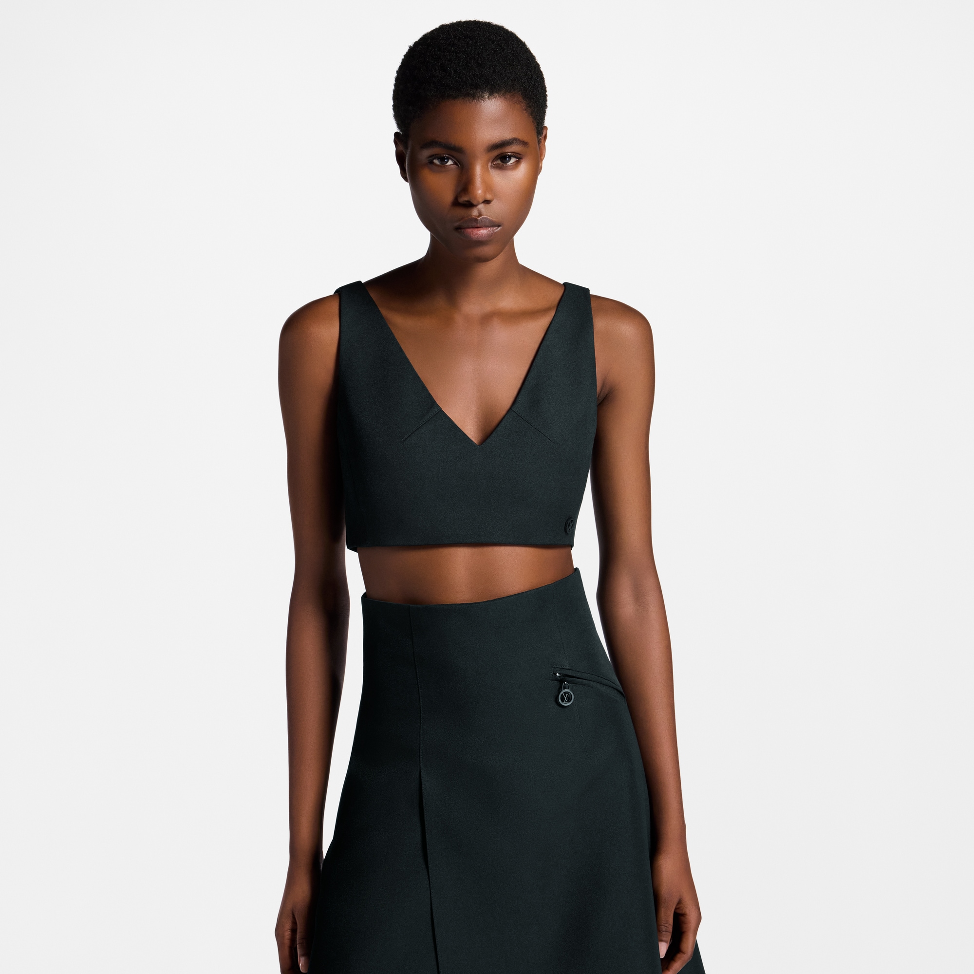  Ready-to-Wear Tops Technical Gabardine Crop Top | Louis Vuitton ® (Product zoom)