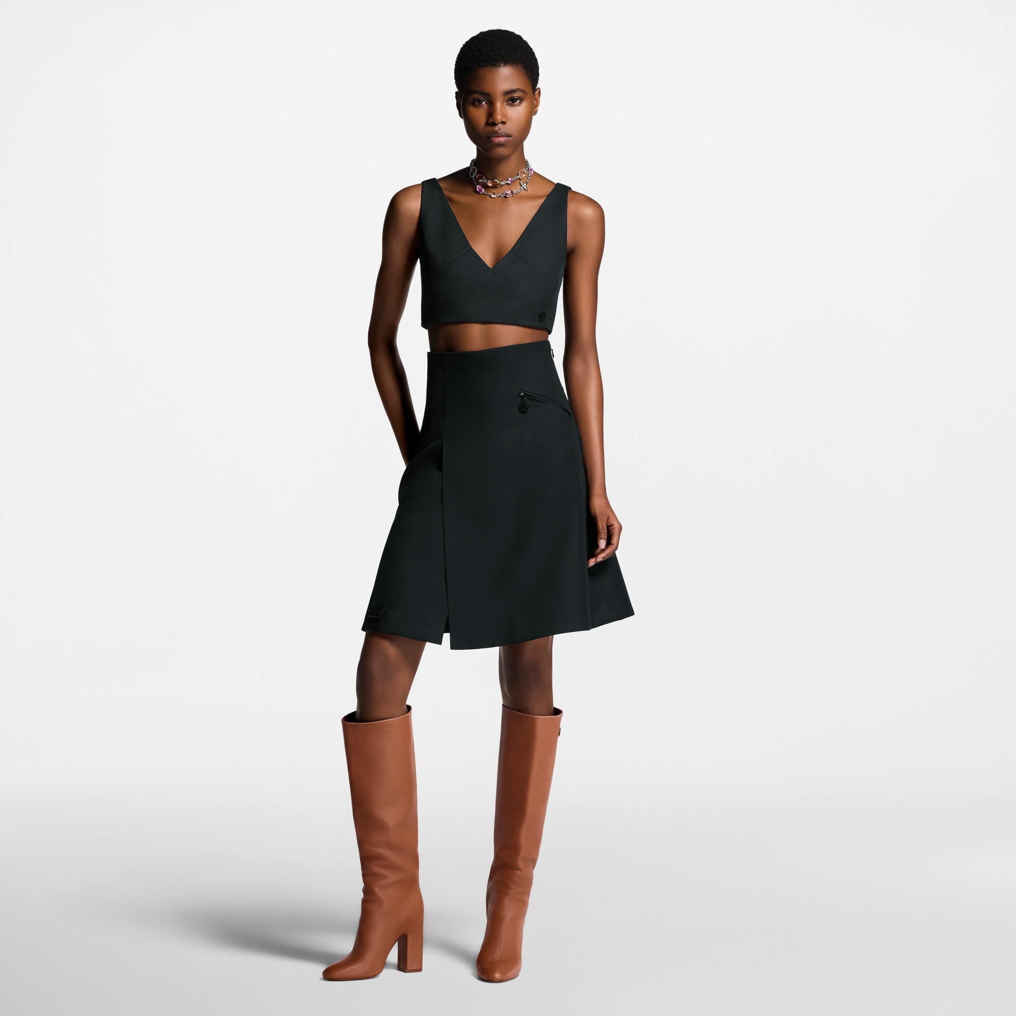  Ready-to-Wear Tops Technical Gabardine Crop Top | Louis Vuitton ® (Product zoom)