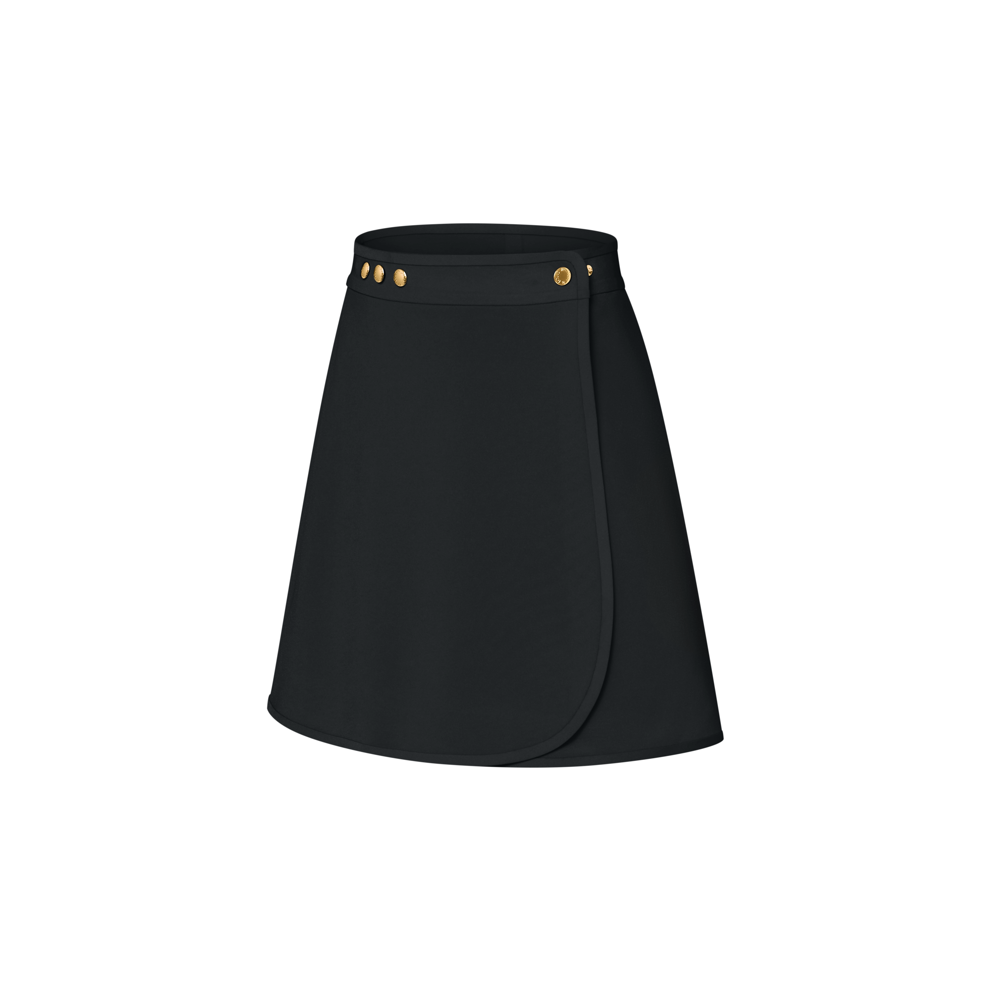 Technical Jersey Mini Wrap Skirt
