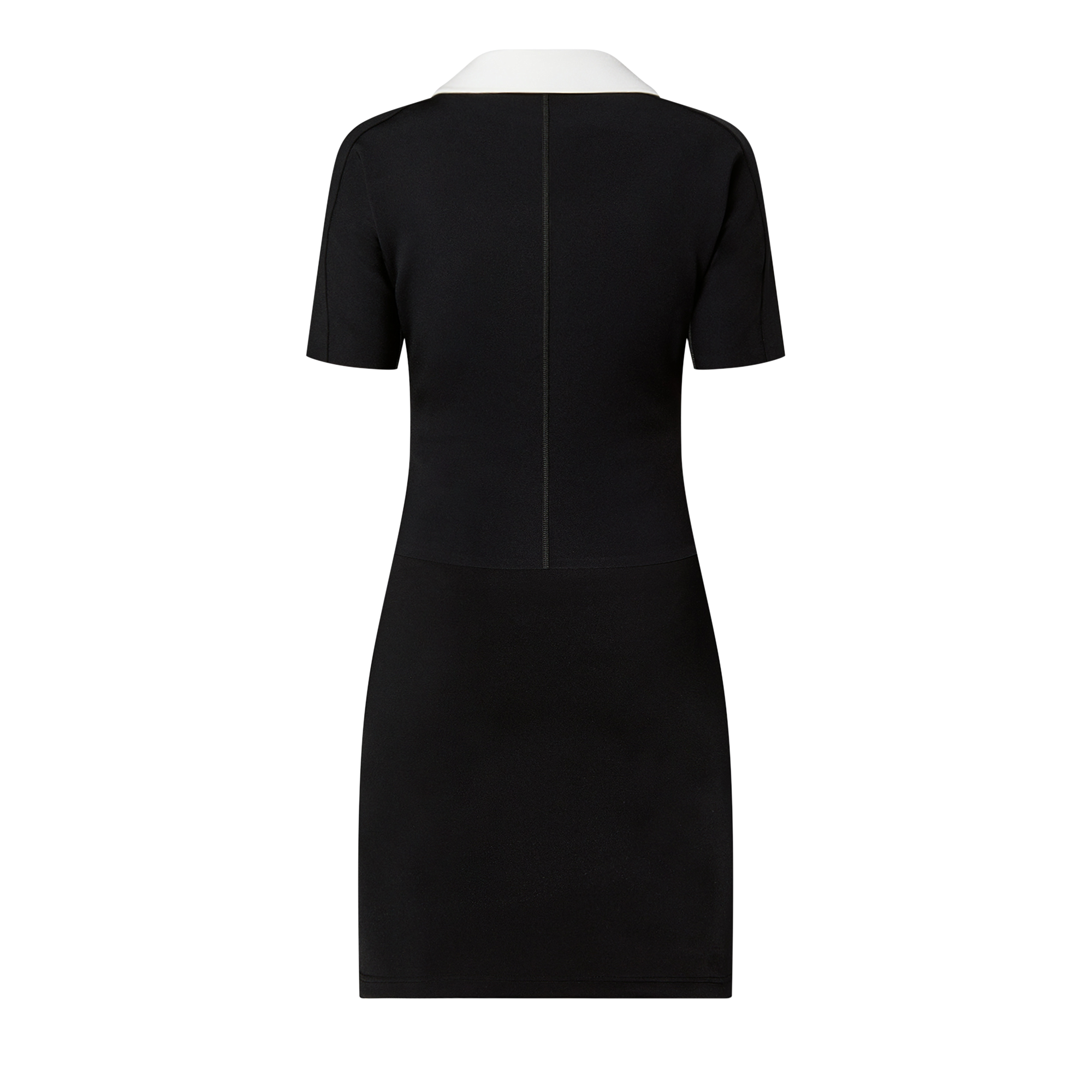 LOUIS VUITTON Technical Jersey Peter Pan Collar Dress Black. Size 38 LOUIS VUITTON Technical Jersey Peter Pan Collar Dress Black. Size 38