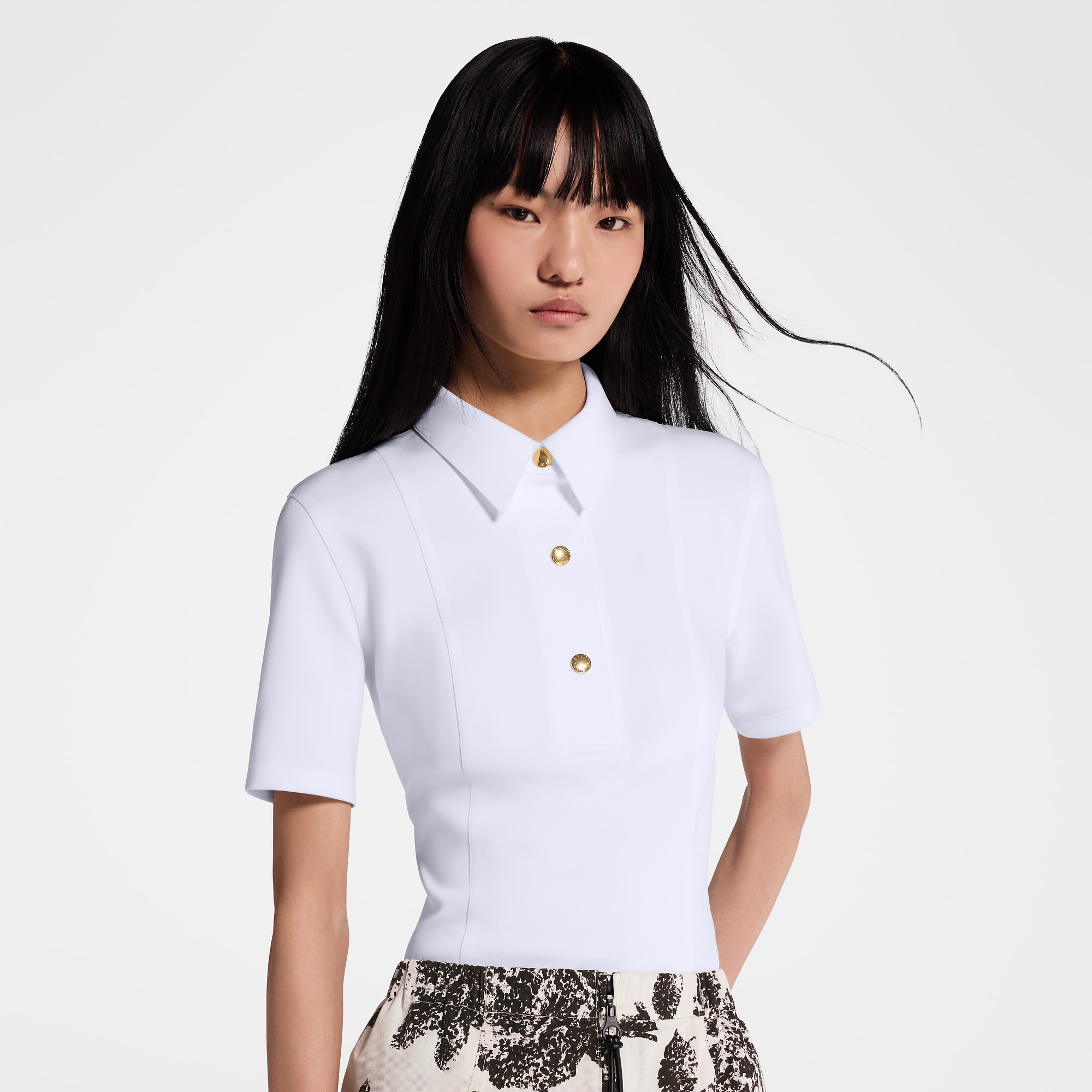 Technical Jersey Polo Top