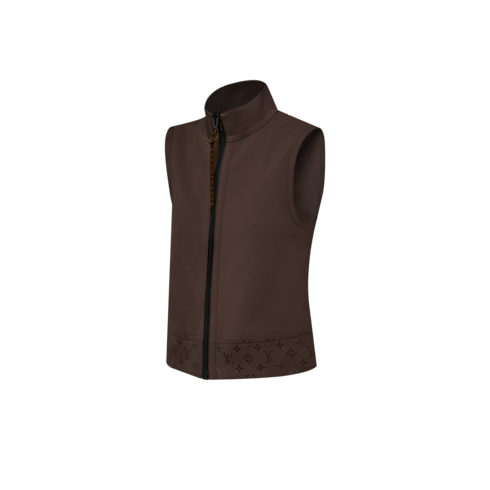 Ready-to-Wear Tops Technical Jersey Zip-Up Gilet | Louis Vuitton ® (Product zoom)