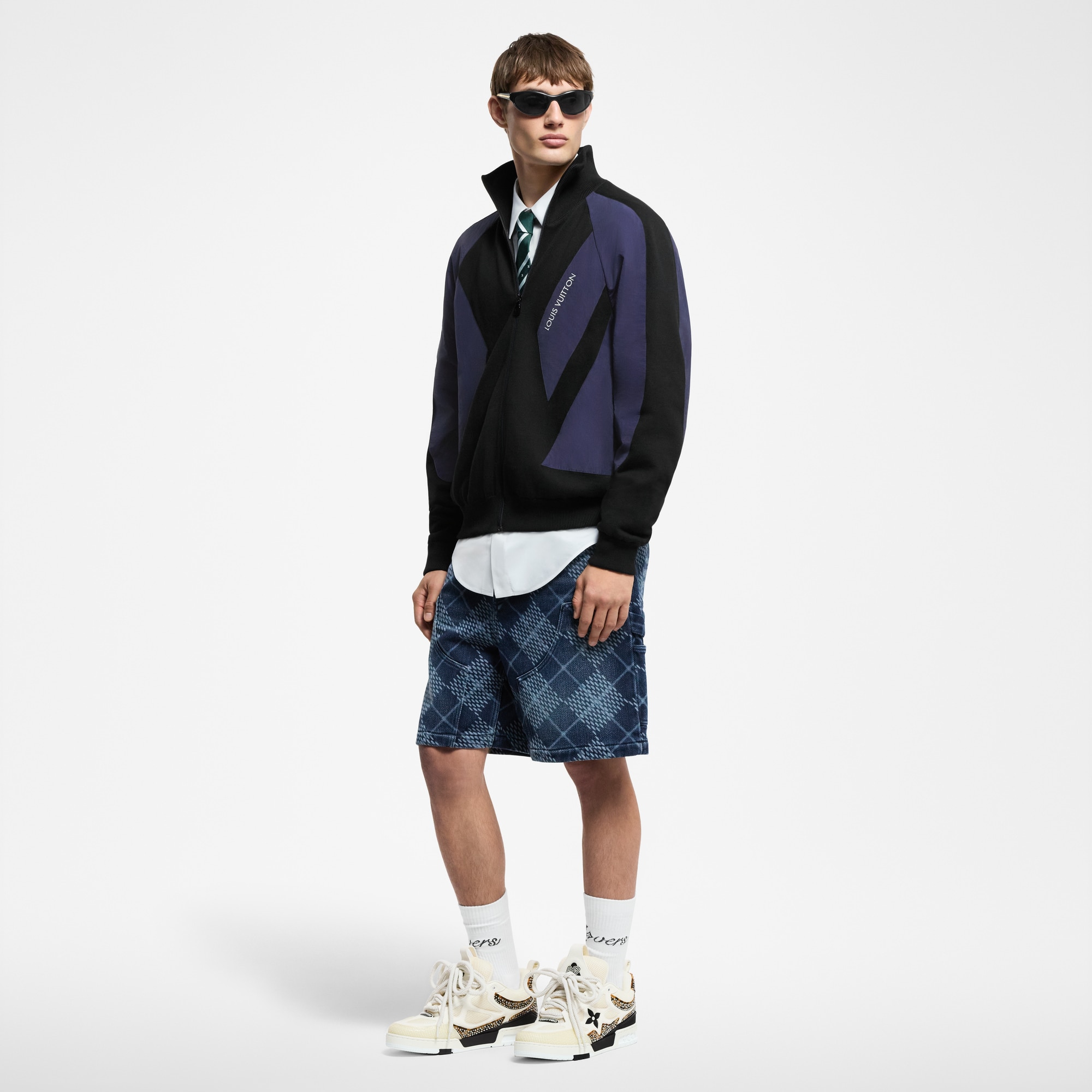  Ready-to-Wear All Ready-to-Wear Technical Nylon And Cotton Blouson | Louis Vuitton ® (Product zoom)