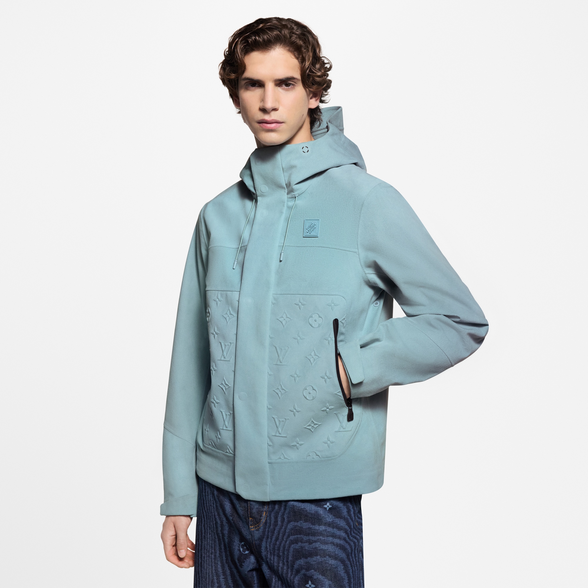  Ready-to-Wear Coats and Outerwear Technical Velvet Rain Jacket | Louis Vuitton ® (Product zoom)