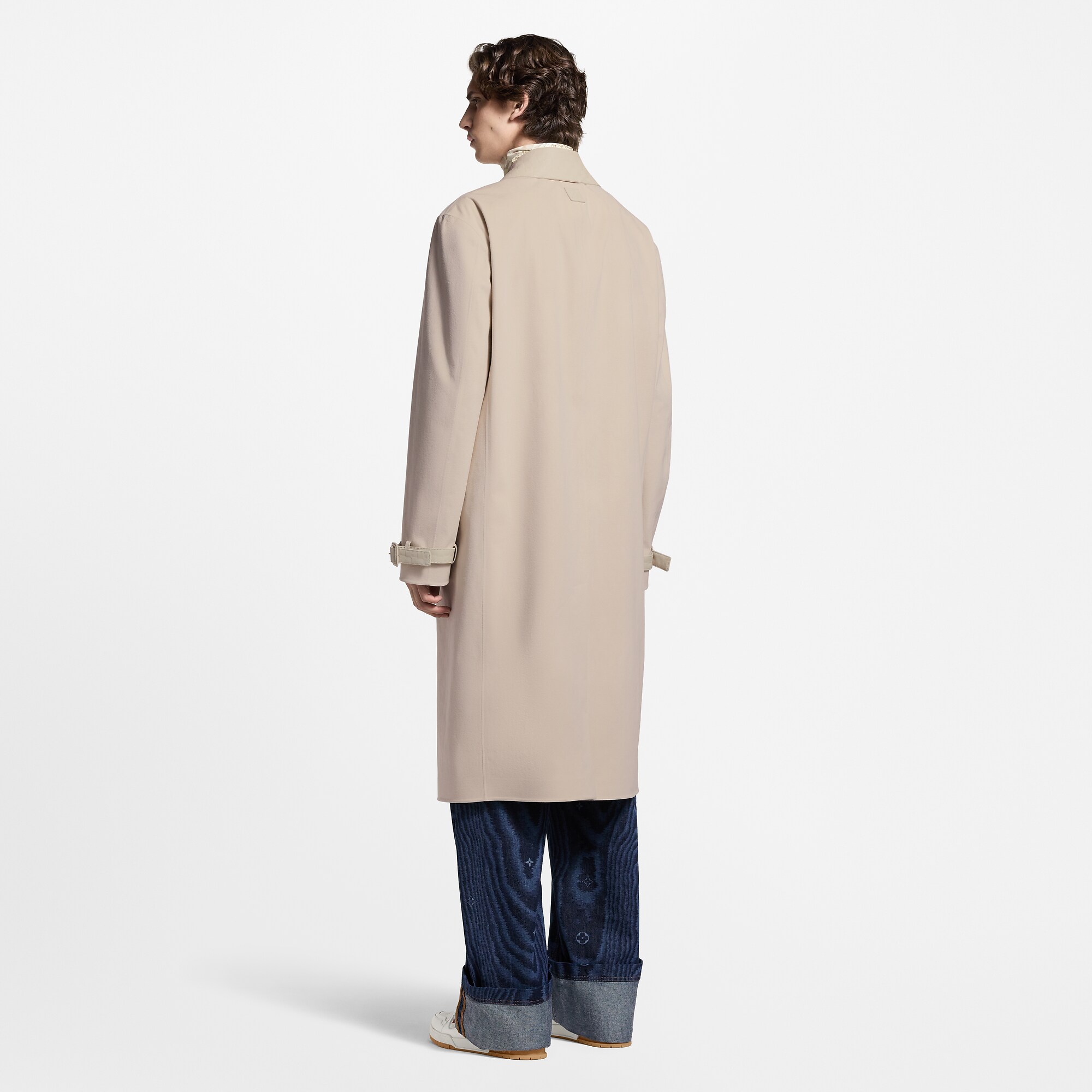 Technical Velvet Raincoat