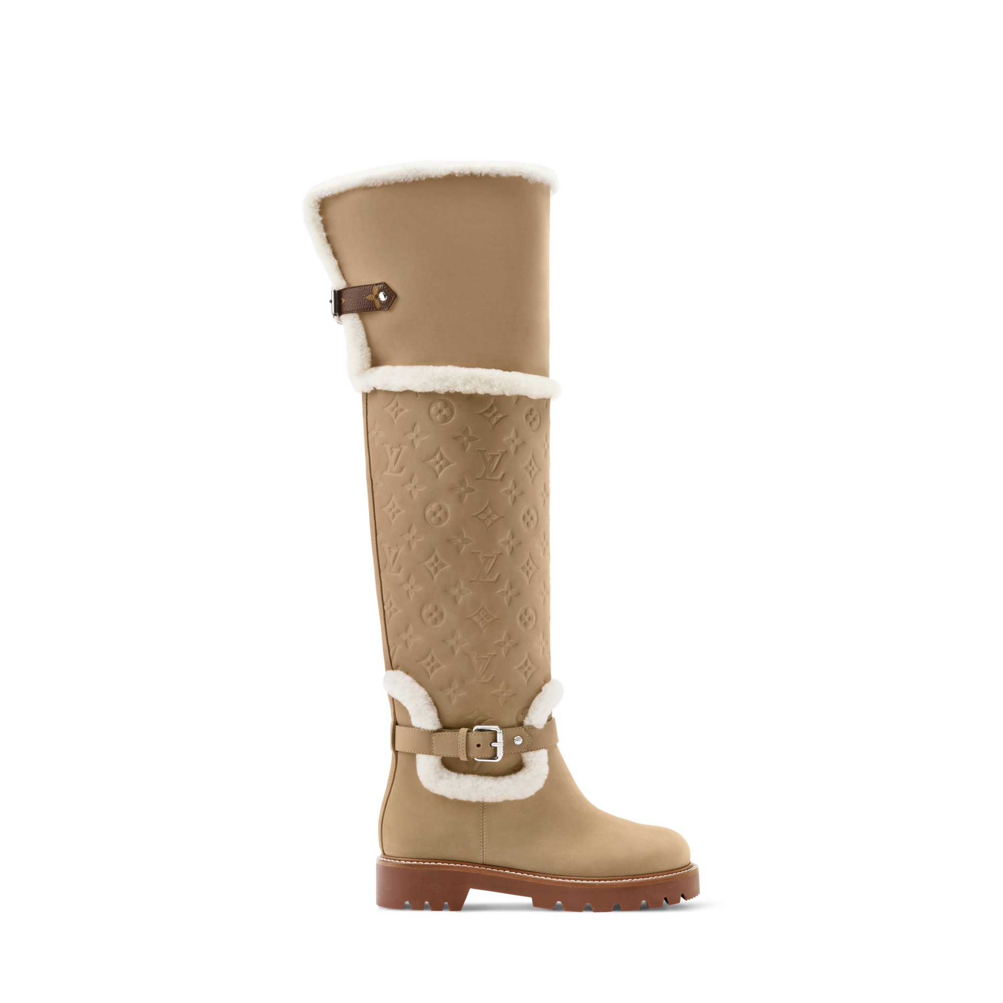  Shoes Boots and Ankle Boots Territory Flat Thigh Boot | Louis Vuitton ® (Product zoom)