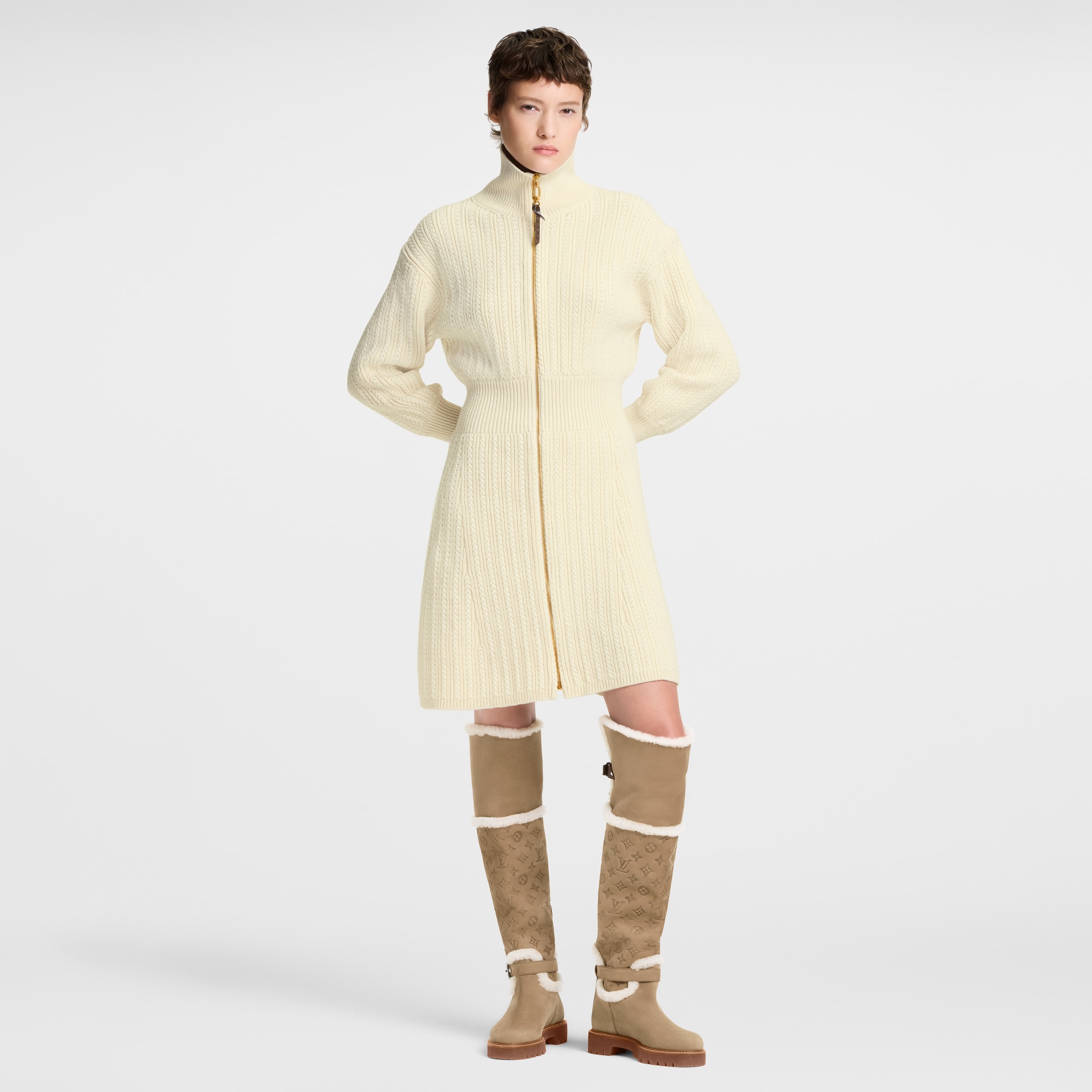  Shoes Boots and Ankle Boots Territory Flat Thigh Boot | Louis Vuitton ® (Product zoom)