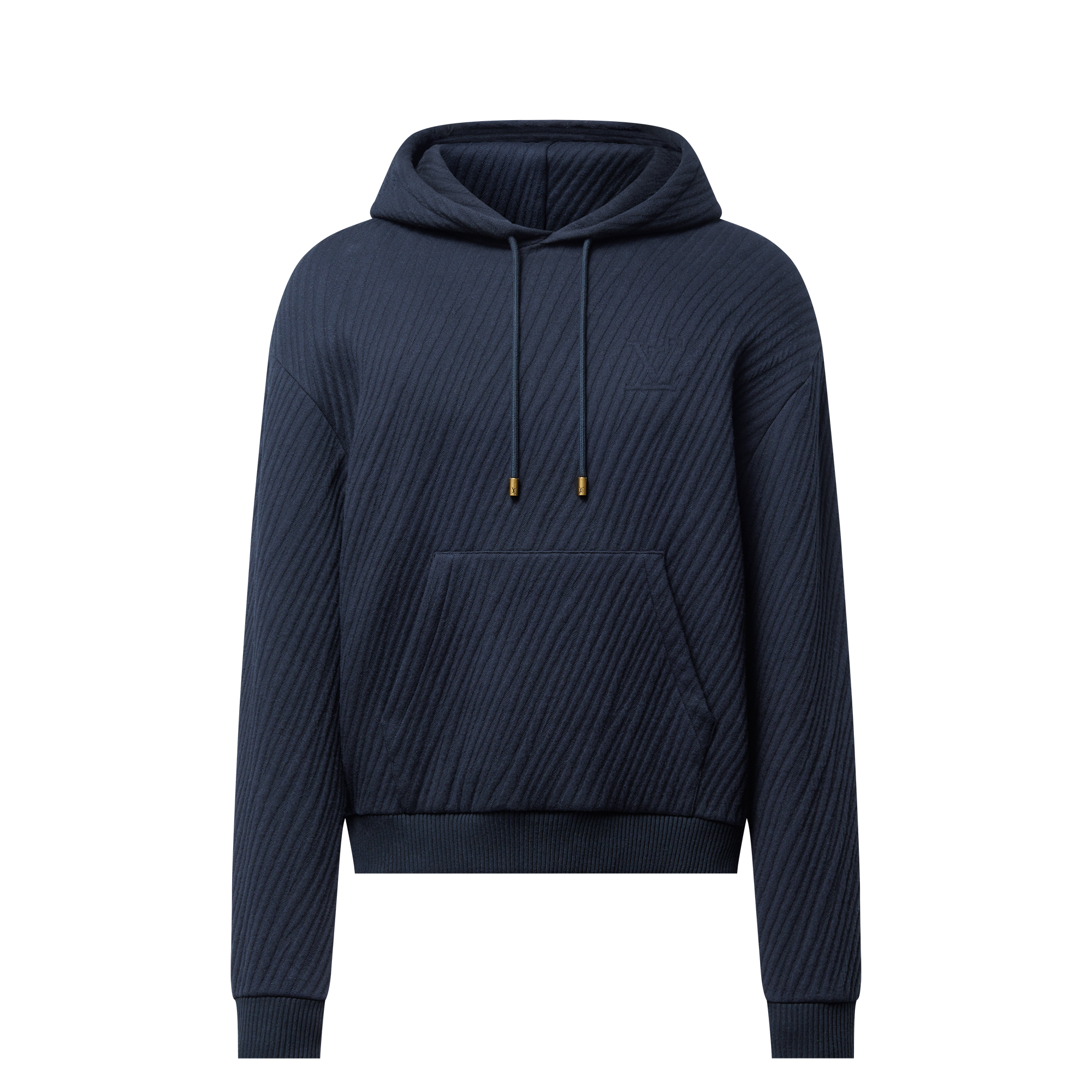 Ready-to-Wear All Ready-to-Wear Textured Jacquard Jersey Hoodie | Louis Vuitton ® (Product zoom)