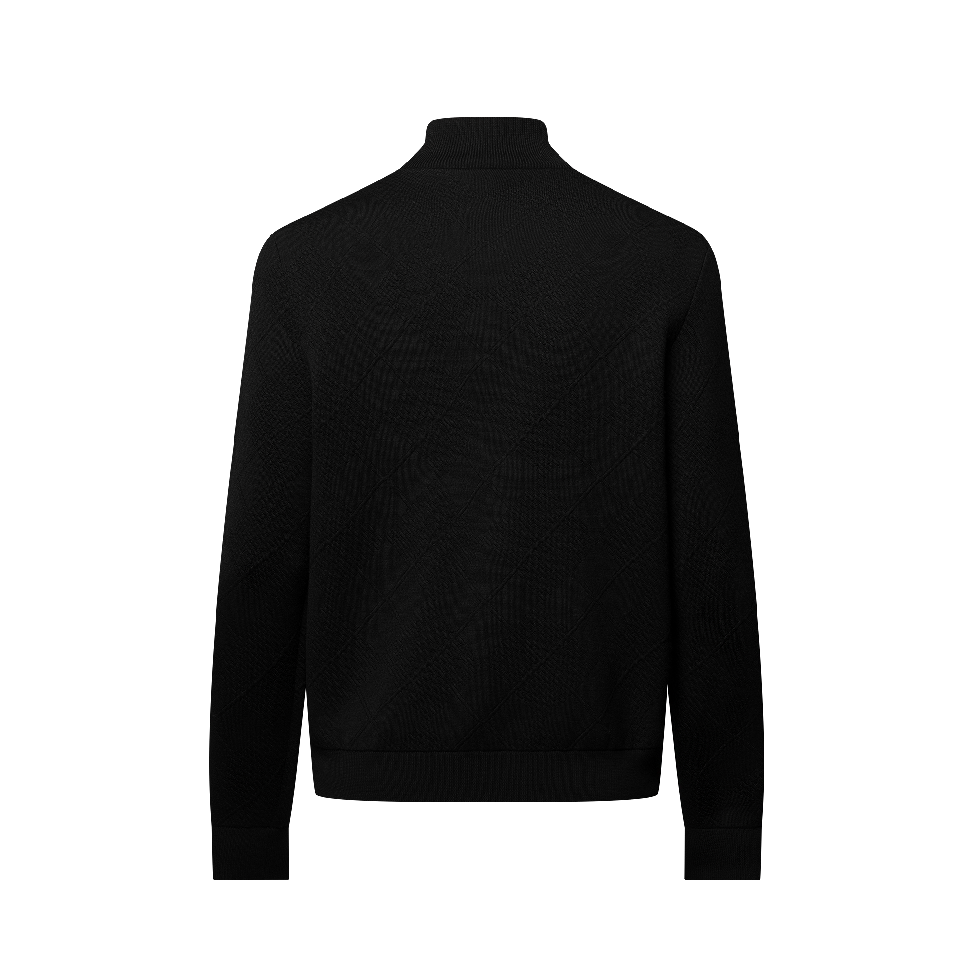  Ready-to-Wear All Ready-to-Wear Textured Knit Wool-Blend Blouson | Louis Vuitton ® (Product zoom)