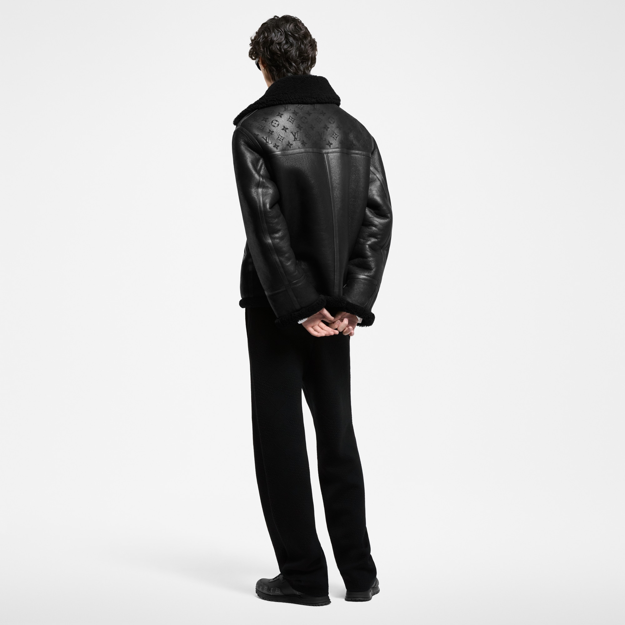 Ready-to-Wear All Ready-to-Wear Textured Knit Wool-Blend Jogpants | Louis Vuitton ® (Product zoom)