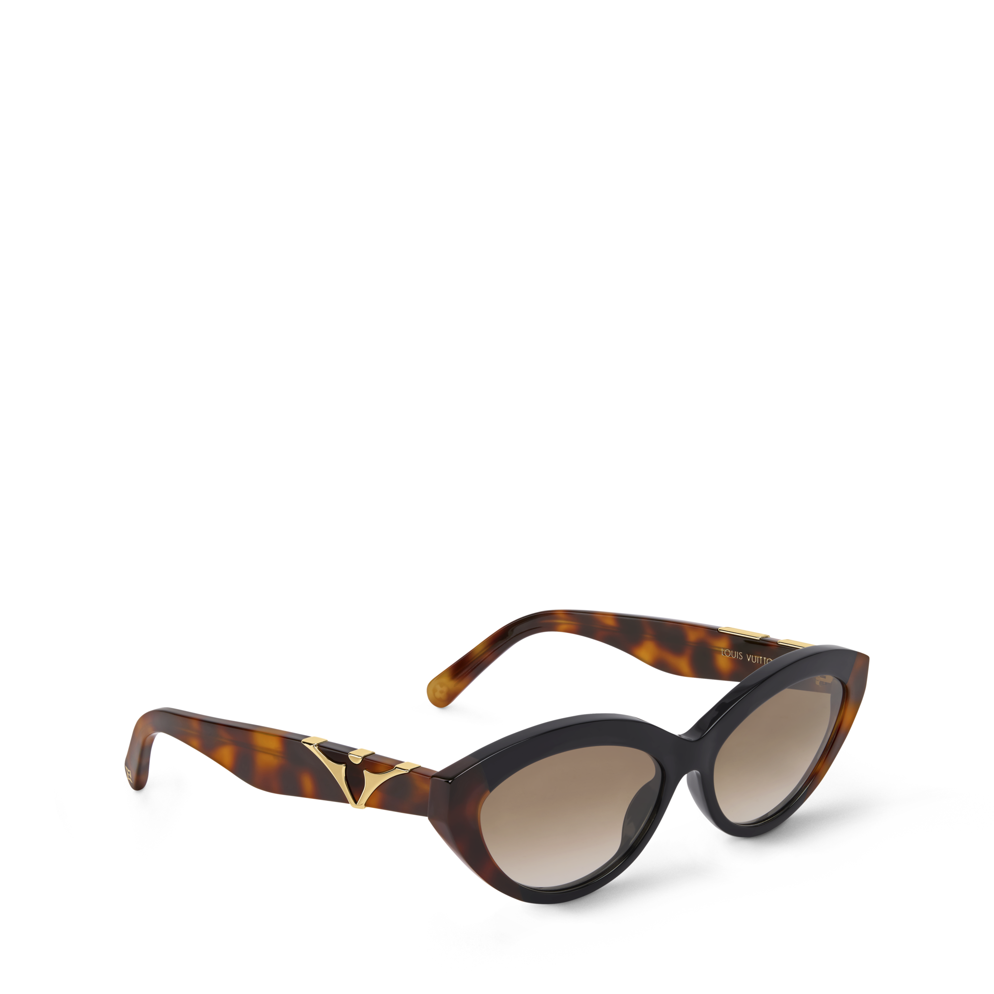 Louis Vuitton Women\'s Brown and Gold Oval Sunglasses LV Bright Oval Sunglasses S00 - Accessories Z2101U | LOUIS  main image 3