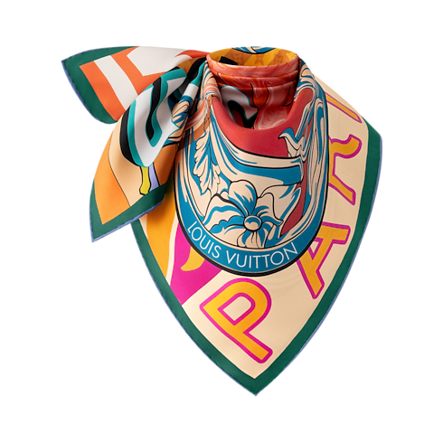 S00 Accessories Silk Squares and Bandeaus Through The Window Square 90 | Louis Vuitton ® (Product zoom)