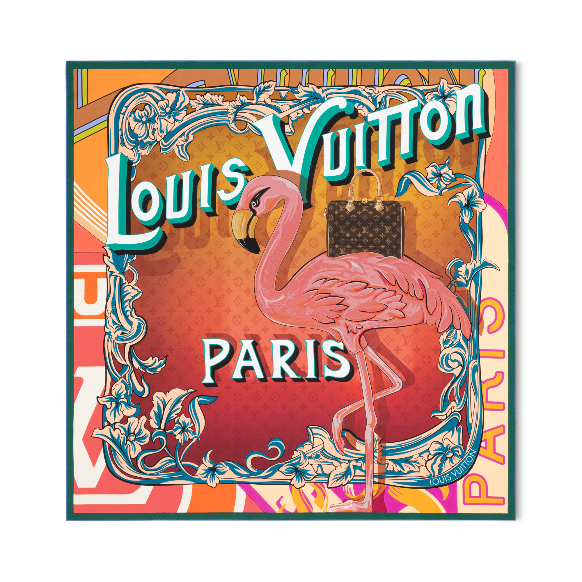 S00 Accessories Silk Squares and Bandeaus  Through The Window Square 90 | Louis Vuitton ® (Product zoom)