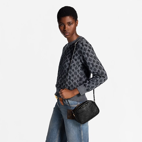 Monogram Empreinte Leather Small Leather Goods Wallets on Chain and Nano Bags Tiny Camera Bag | Louis Vuitton ® (Product zoom)