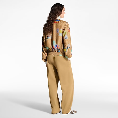 Ready-to-Wear Coats and Jackets Travel Patch Bomber Jacket | Louis Vuitton ® (Product zoom)