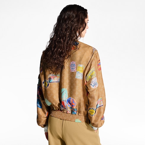 Ready-to-Wear Coats and Jackets Travel Patch Bomber Jacket | Louis Vuitton ® (Product zoom)