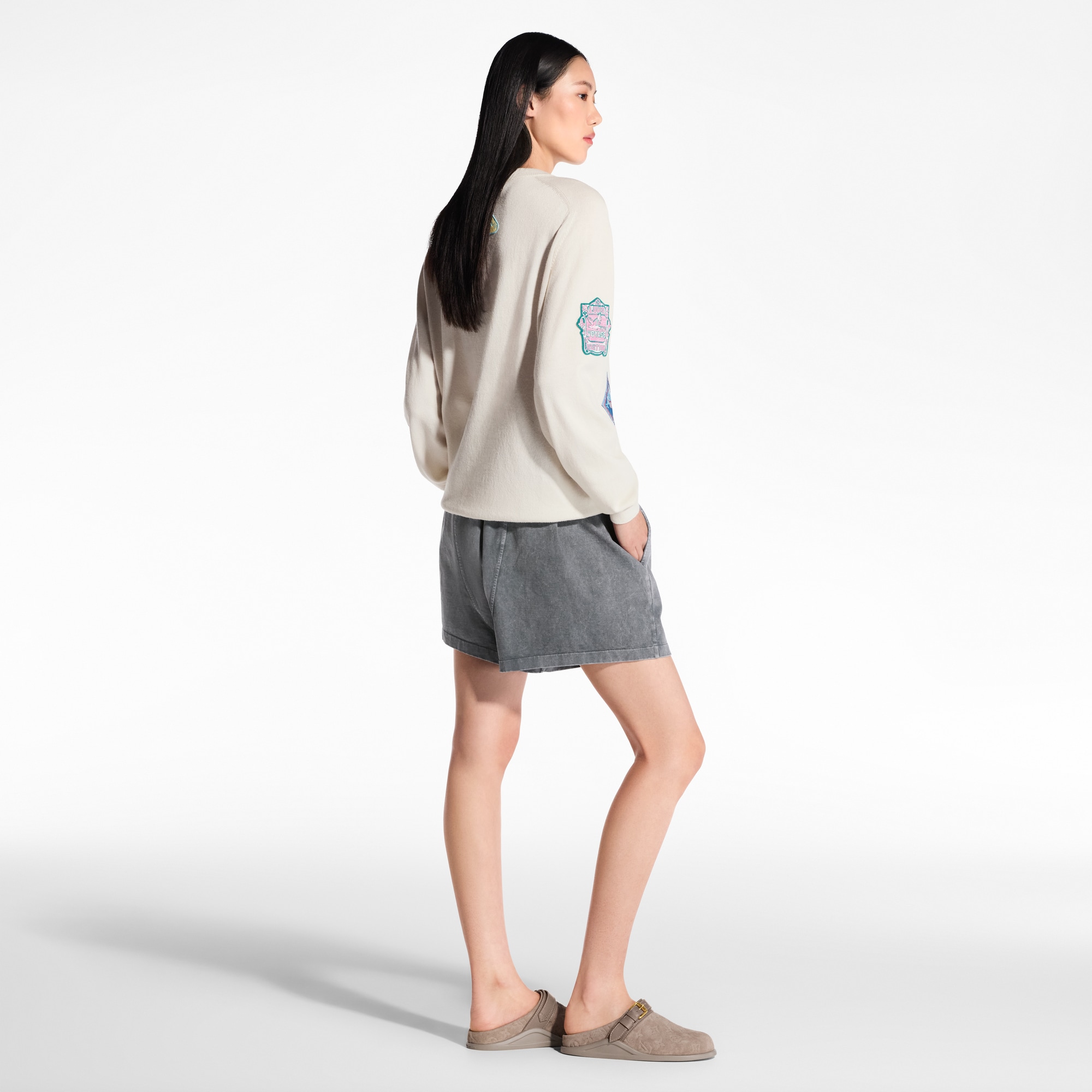  Ready-to-Wear Knitwear Travel Patch Cashmere Pullover | Louis Vuitton ® (Product zoom)