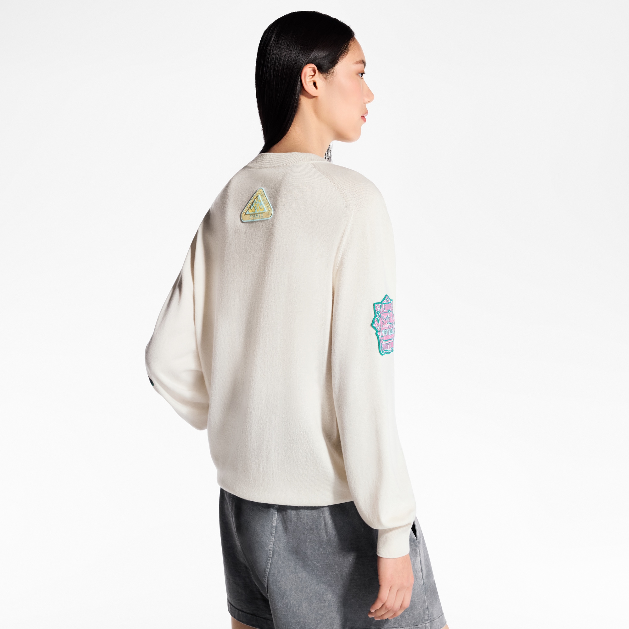  Ready-to-Wear Knitwear Travel Patch Cashmere Pullover | Louis Vuitton ® (Product zoom)