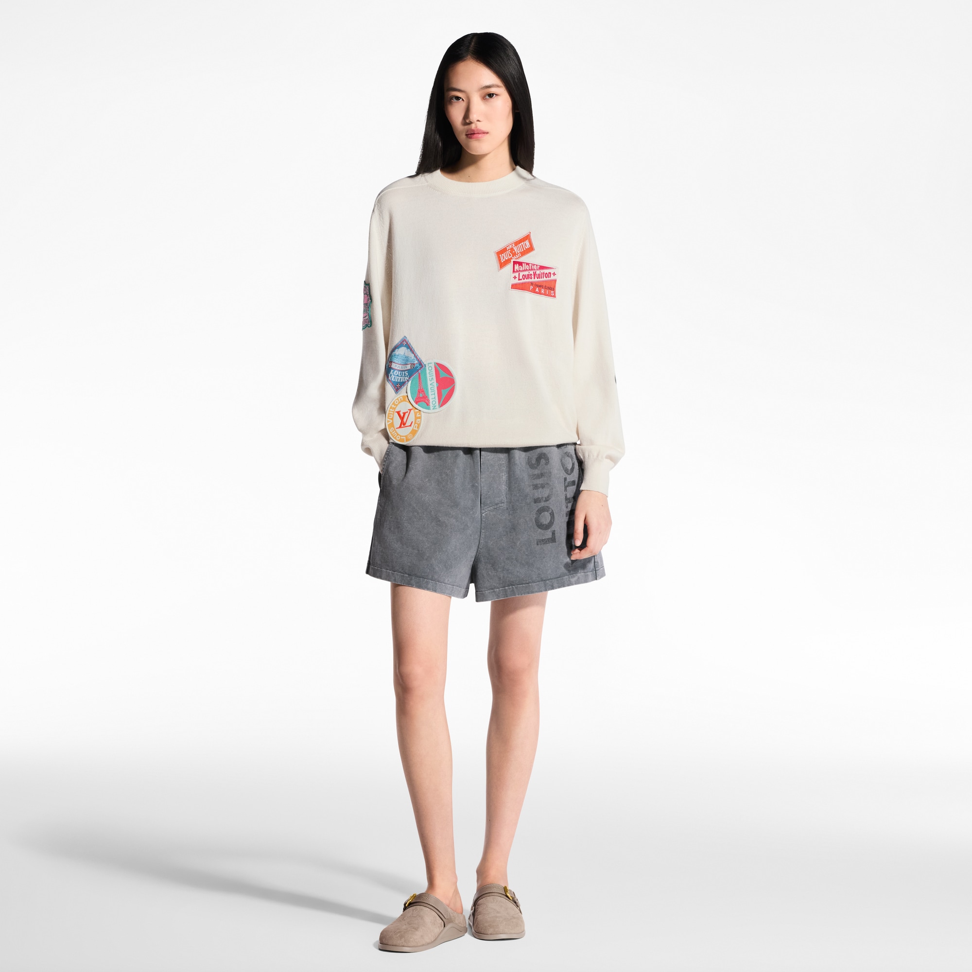  Ready-to-Wear Knitwear Travel Patch Cashmere Pullover | Louis Vuitton ® (Product zoom)