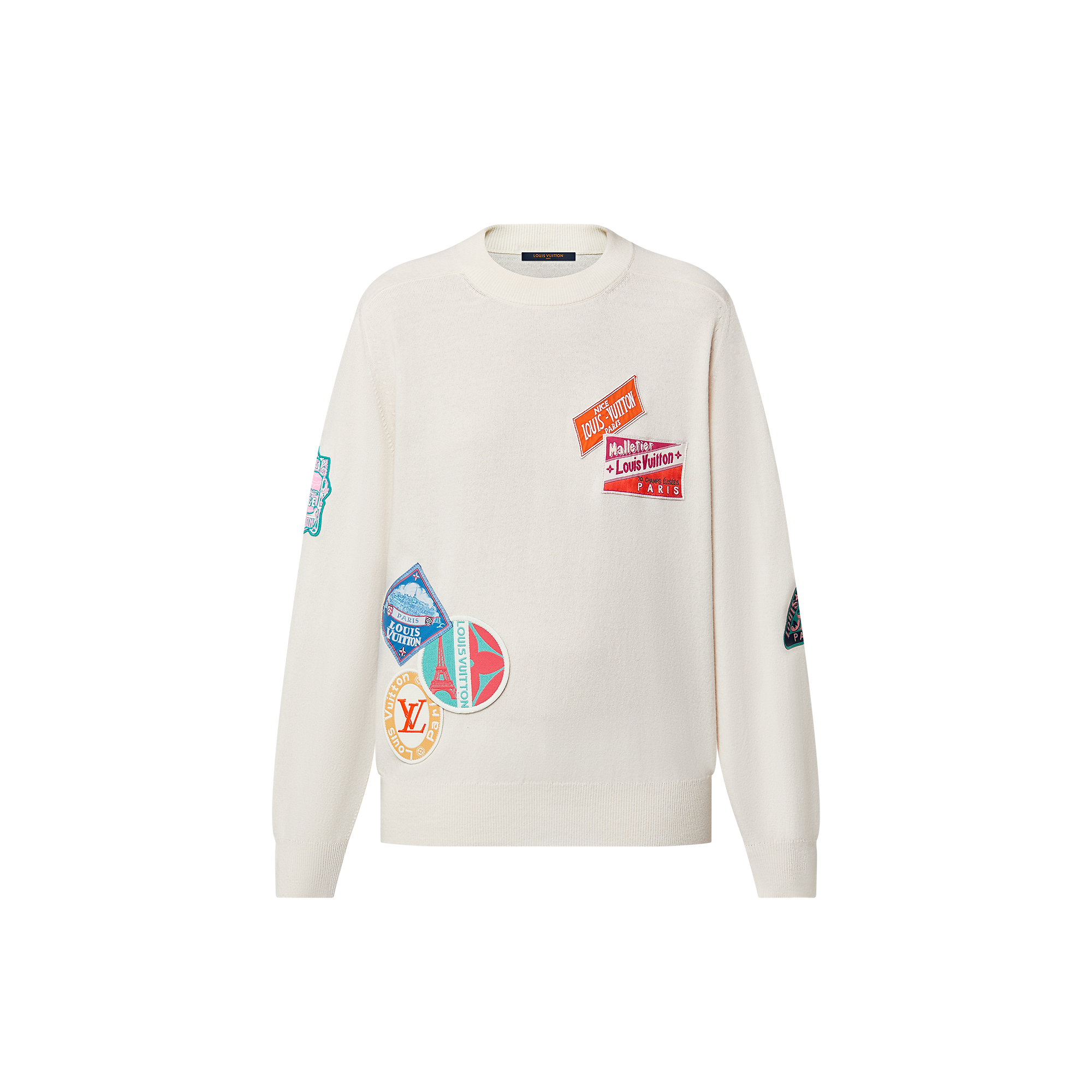 Travel Patch Cashmere Pullover