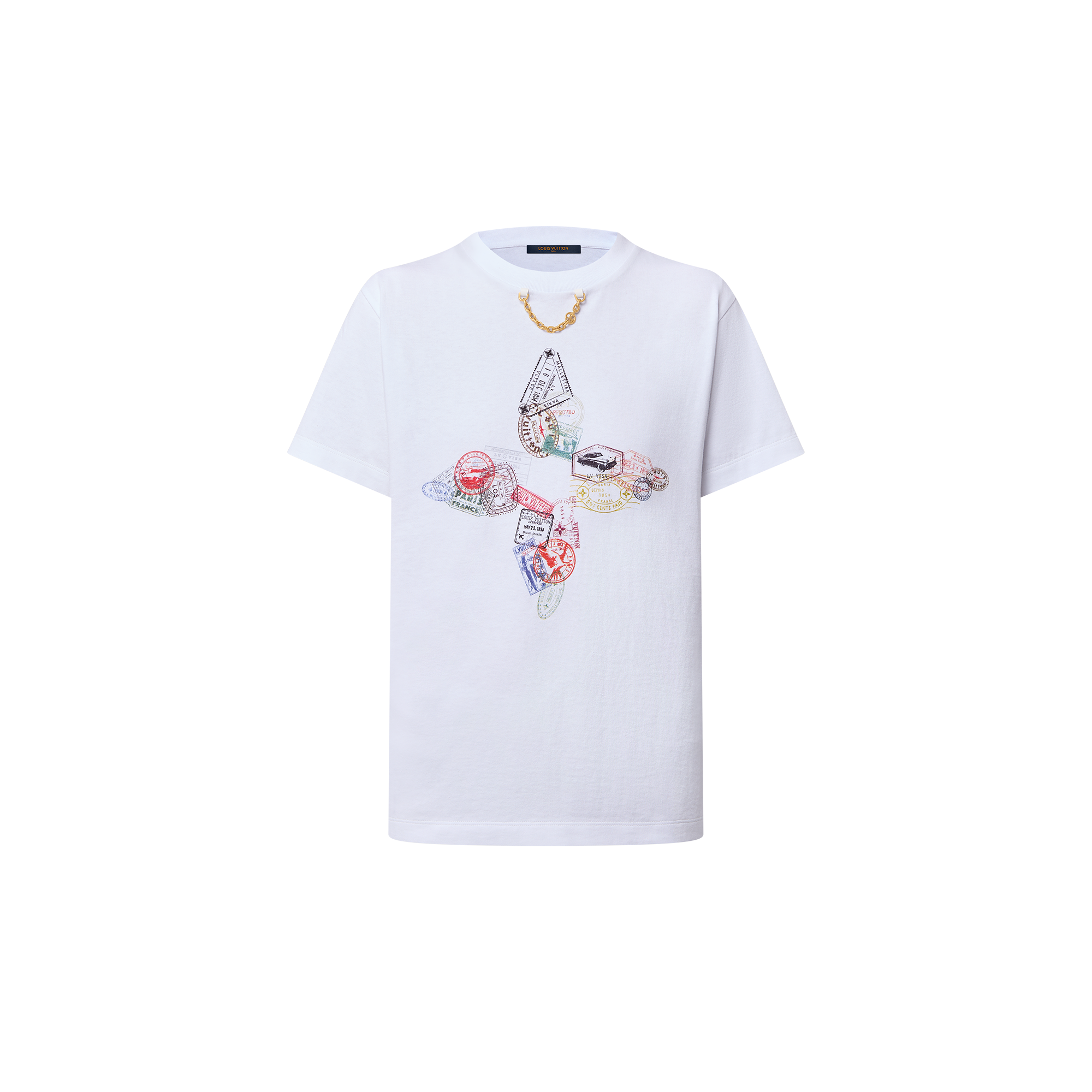 Travel Stamp Flower T-Shirt - Women - Ready-to-Wear | LOUIS VUITTON ® 