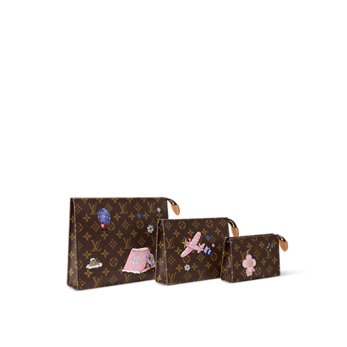 Monogram Travel Travel Accessories Trio Toilet Pouch | Louis Vuitton ® (Product zoom)