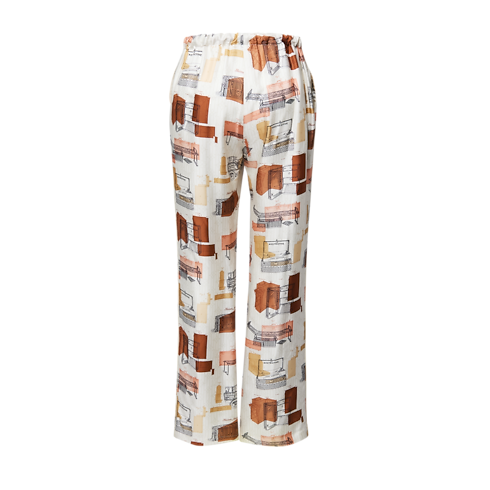 Ready-to-Wear New In Ready-to-Wear Trunk Print Pajama Pants | Louis Vuitton ® (Product zoom)