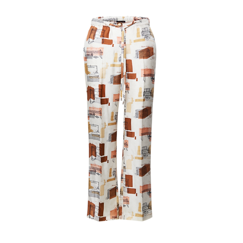 Ready-to-Wear New In Ready-to-Wear Trunk Print Pajama Pants | Louis Vuitton ® (Product zoom)