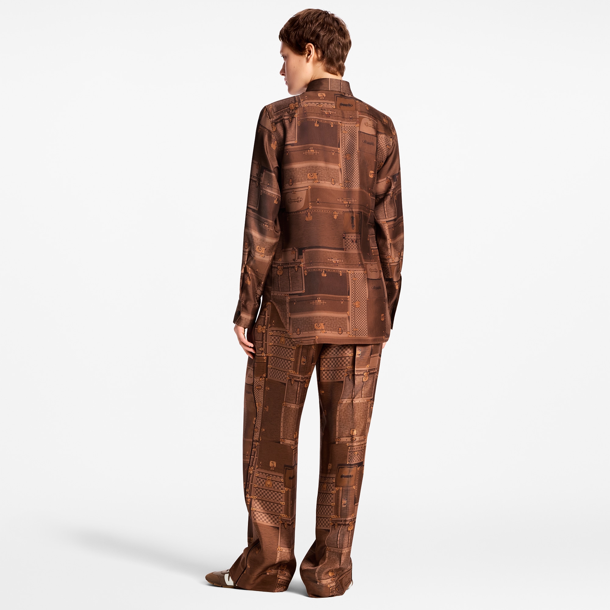 Trunk Print Silk Shirt