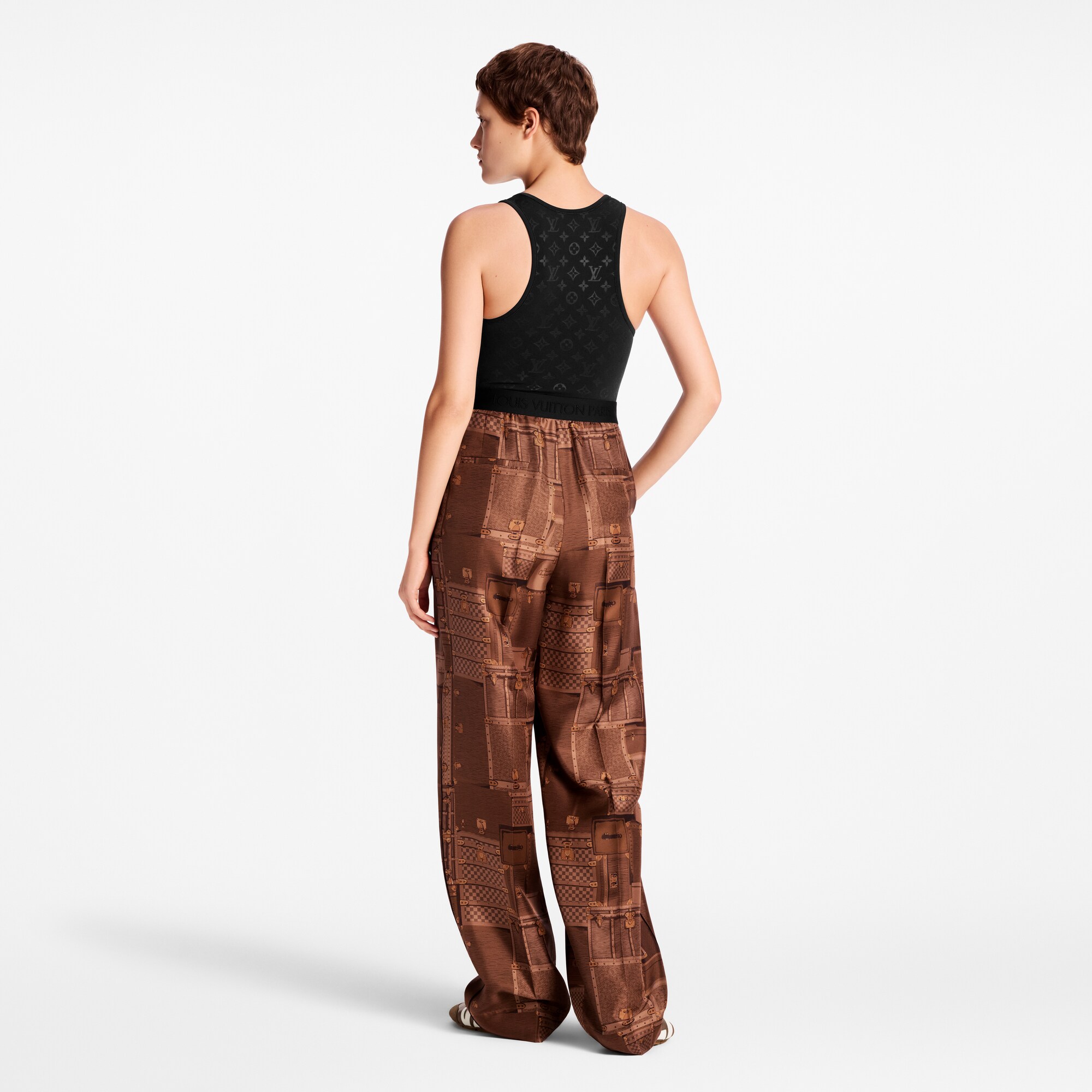  Ready-to-Wear Pants Trunk Print Wide-Leg Pants | Louis Vuitton ® (Product zoom)