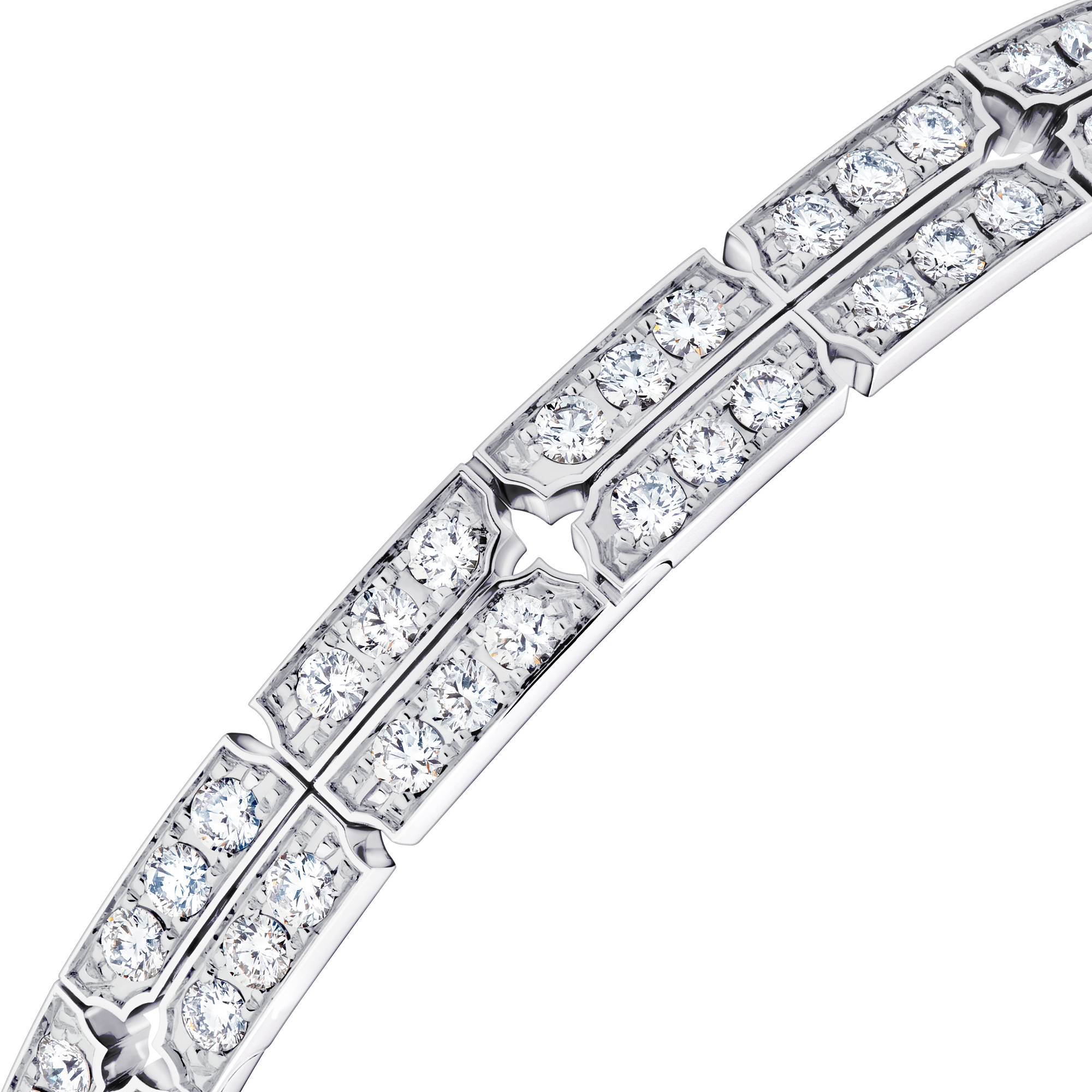  Categories Bracelets Tumbler Bracelet, White Gold and Diamonds | Louis Vuitton ® (Product zoom)
