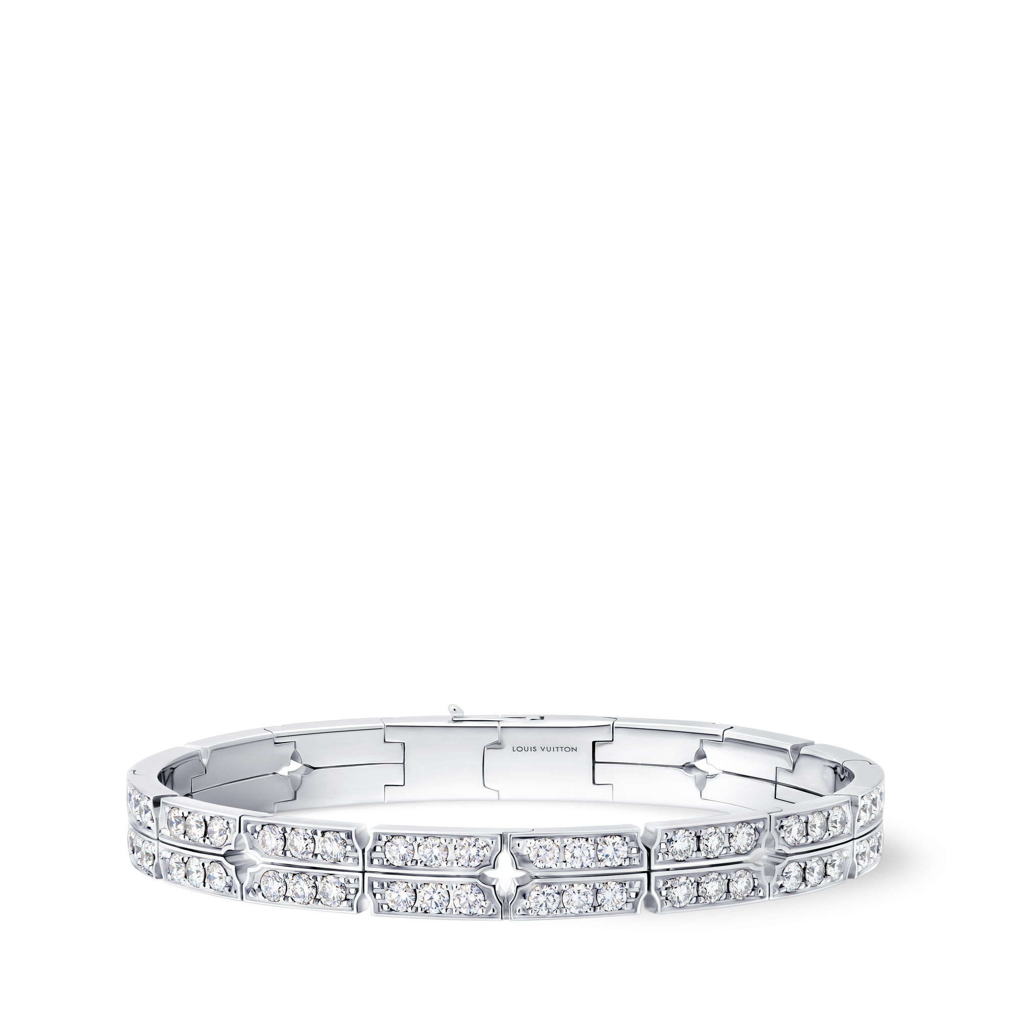  Categories Bracelets Tumbler Bracelet, White Gold and Diamonds | Louis Vuitton ® (Product zoom)